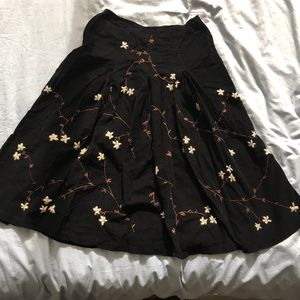 United Colors of Benetton Midi Skirt (black, 0, corduroy)